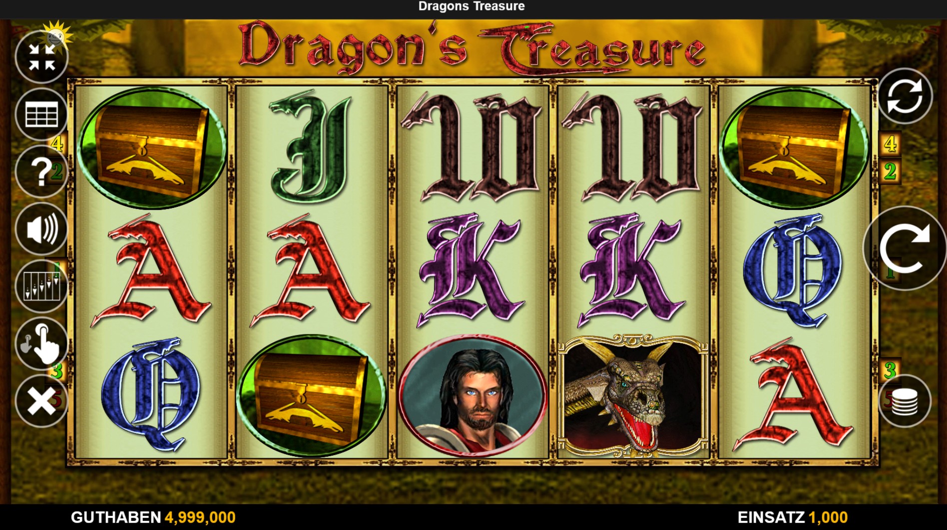 Dragon’s Treasure Slot gameplay image